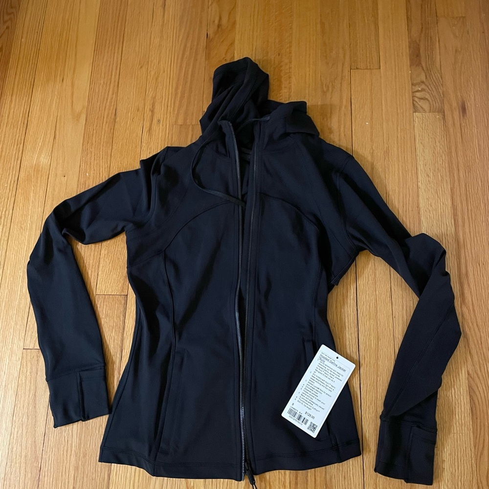 Black Lululemon hoodie with zipper. Brand new with tags,